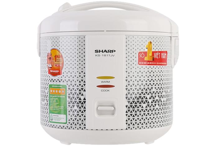 Nồi cơm điện sharp ks-181tjv - hàng nhập khẩu
