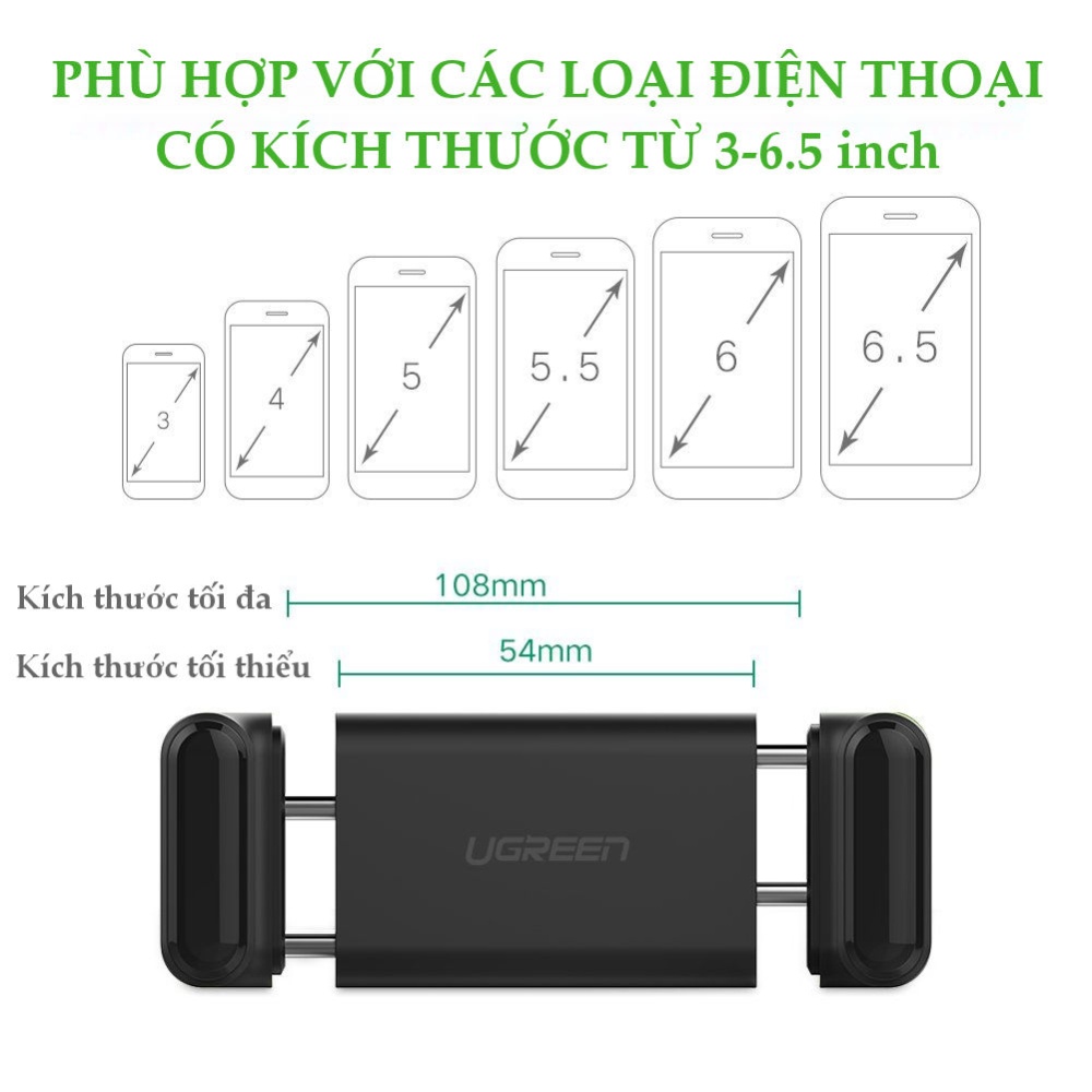 Kẹp điện thoại cài khe gió điều hòa cao cấp UGREEN LP120 - Hãng phân phối chính thức Kẹp điện thoại cài khe gió điều hòa cao cấp UGREEN LP120 - Hãng phân phối chính thức