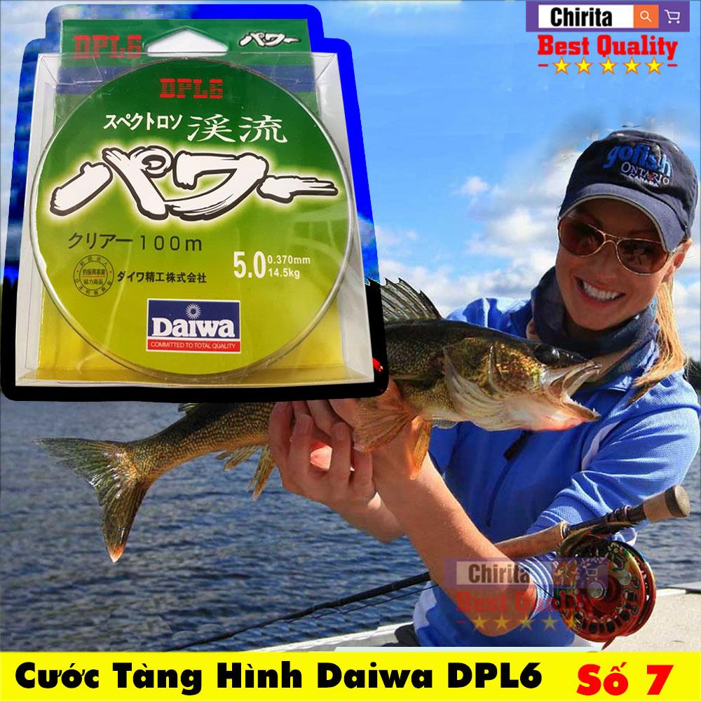 Dây cước câu cá daiwa 7 màu nhật bản 100m - cước câu tàng hình siêu bền - cần câu tuân béo