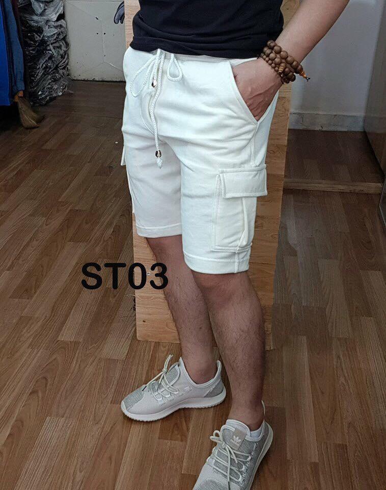 Quần short nỉ túi hộp