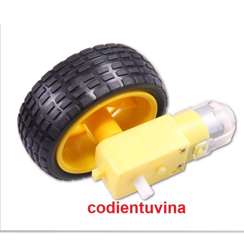 Bộ động cơ giảm tốc và bánh xe v1
