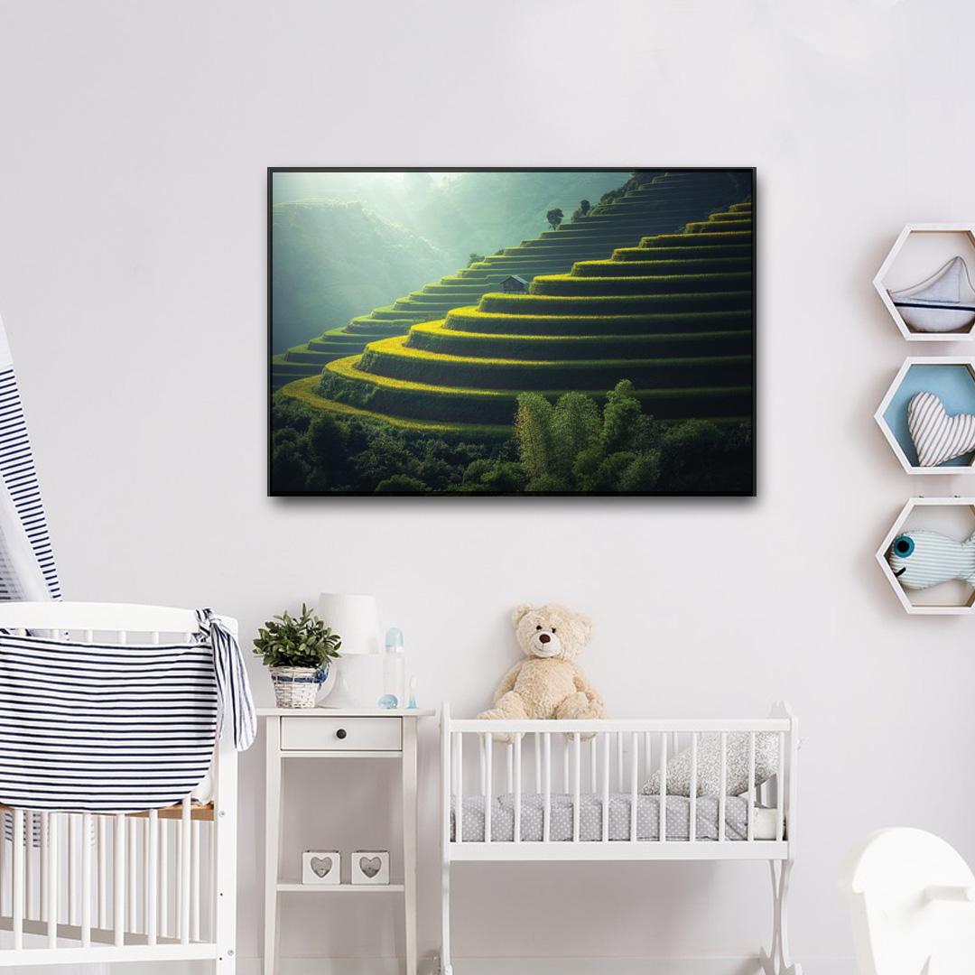 Tranh treo tường Canvas Ruộng bậc thang Pasimall 40x60cm
