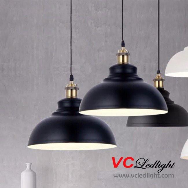 Combo 3 chao đèn thả trang trí chao sắt đui đồng