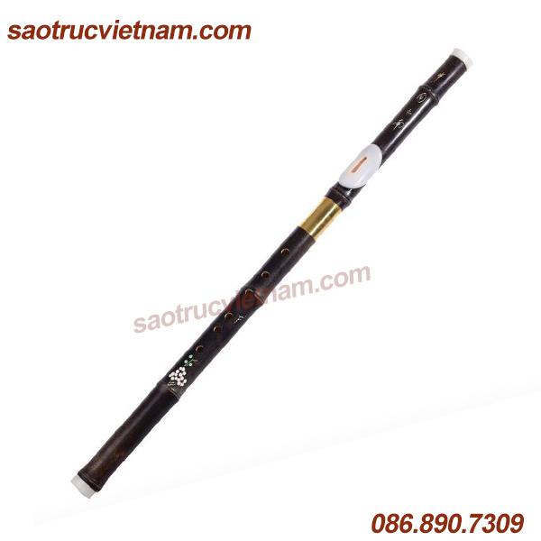 Sáo mèo tàu khớp đồng lamt1 - sáo trúc haki - tặng túi nhung, dây treo