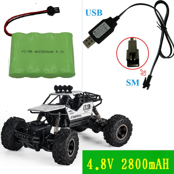 Bộ pin và sạc xe điều khiển 4.8v dung lượng 2800mAh Nhật Bản