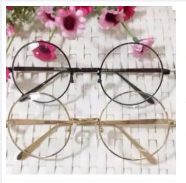 [HCM]bộ 2 kính ngố tròn cao cấp (vàng+đen)