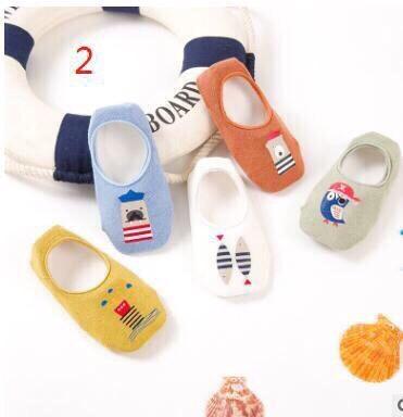 Sét 5 Tất hài cho bé chống trượt size 1-3 tuổi