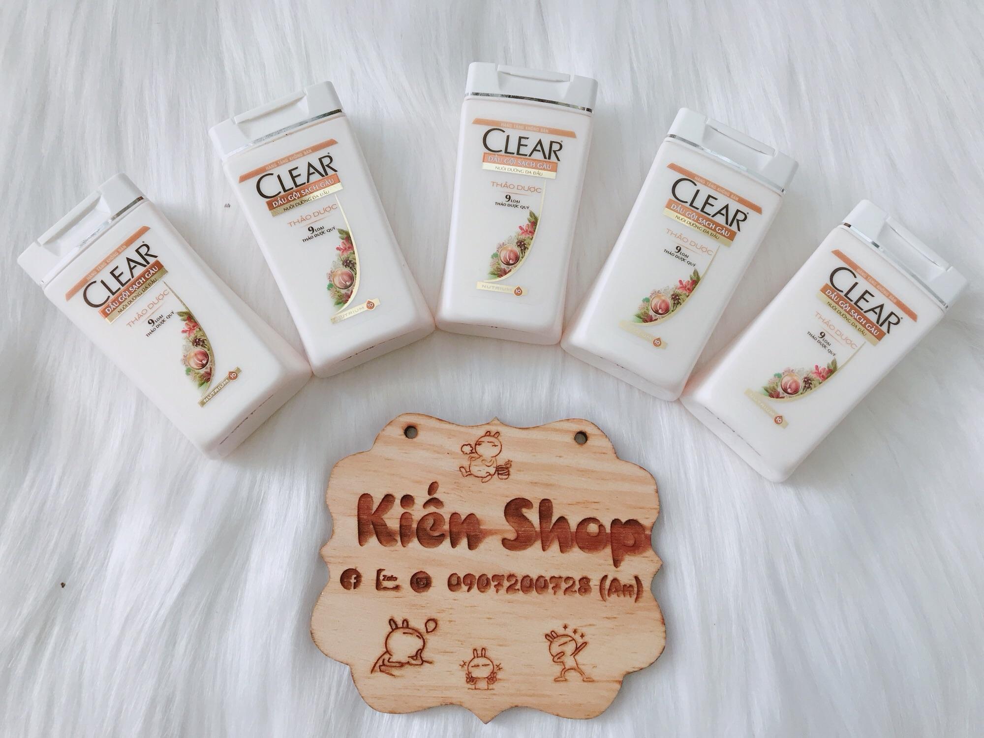 Combo 5 chai Dầu gội clear Thảo dược 50gr