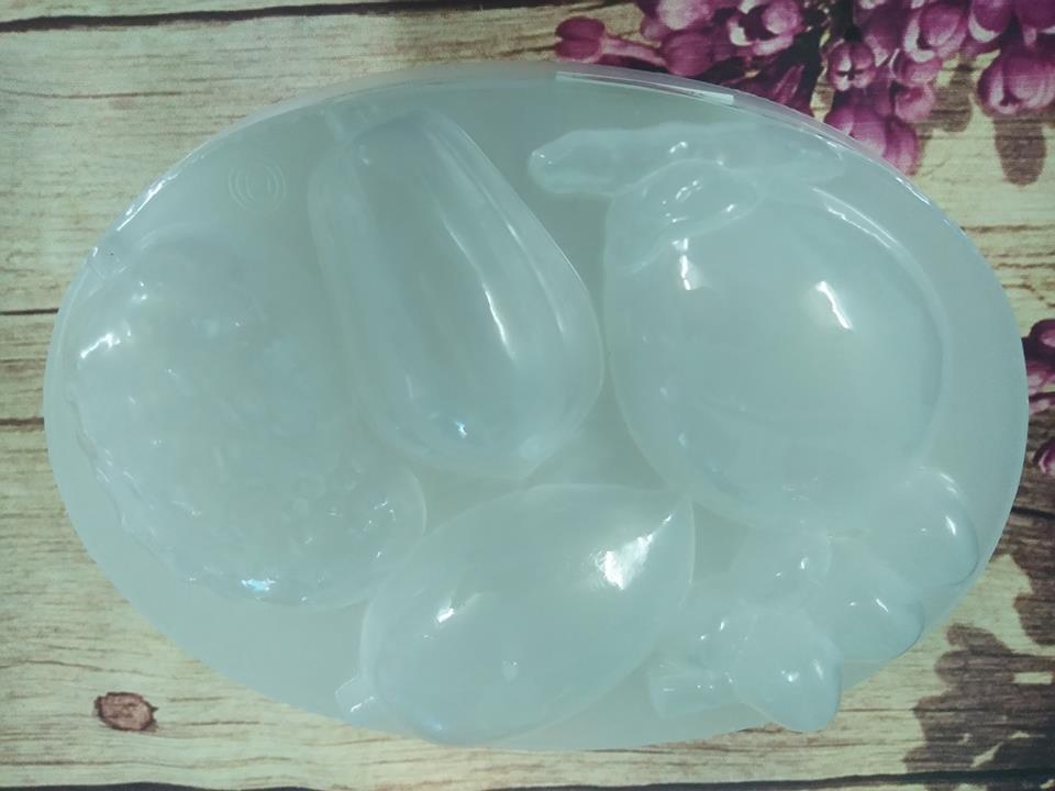 Khuôn rau câu nhựa hình mâm ngũ quả