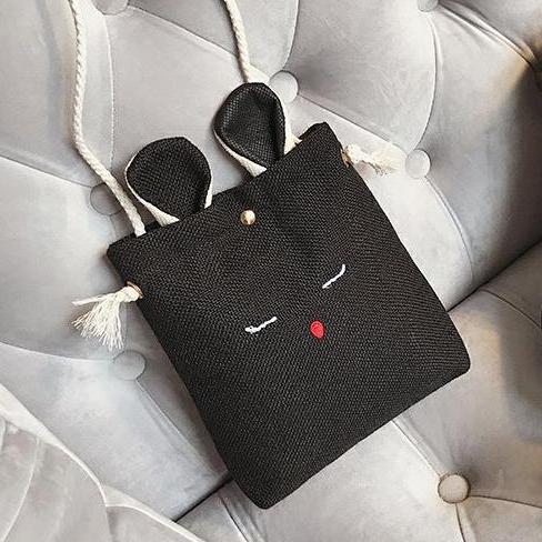 Túi vải đeo chéo ULZZANG Hika - T696 (Hỗ trợ phí vận chuyển khi nhập mã giảm giá)