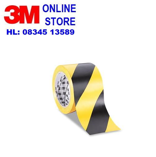Băng keo dán nền sọc vàng-đen 3m 766