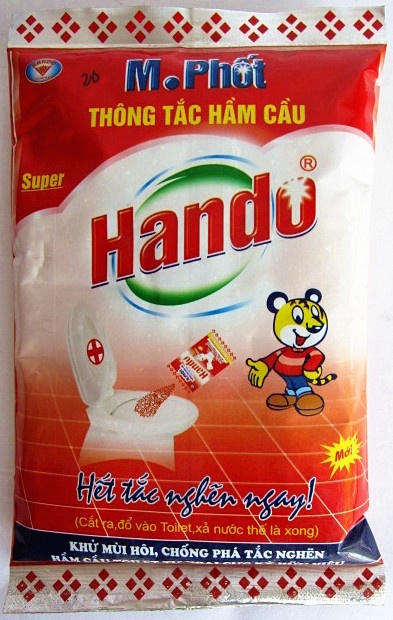 Bột thông tắc hầm cầu bể phốt Hando 215g 1
