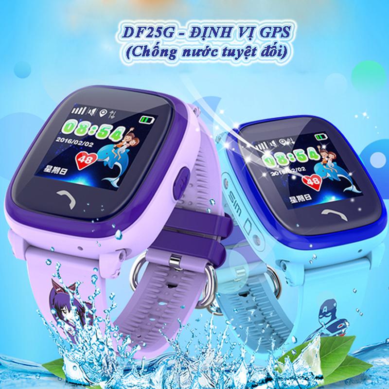 Đồng hồ Định vị trẻ em DF25G - Định vị Vệ tinh GPS, chống nước tuyệt đối IP67
