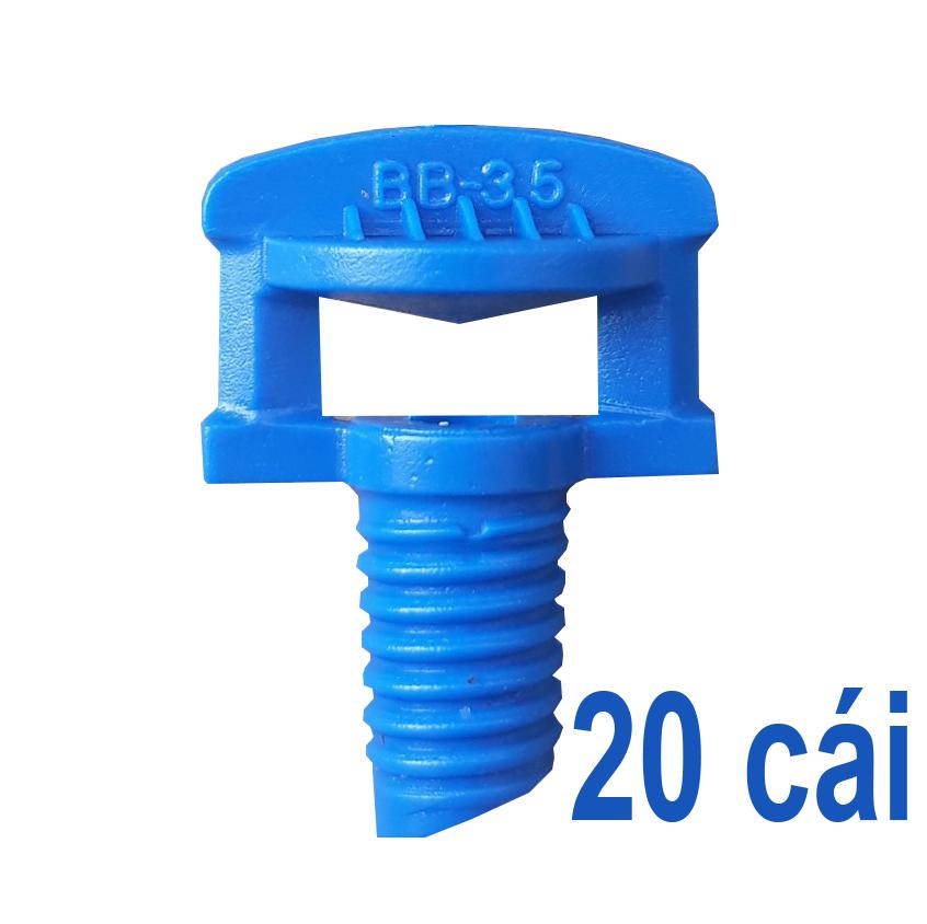 20 Béc tưới lớn 360 độ họng phun 3.5 ly (Xanh lá)