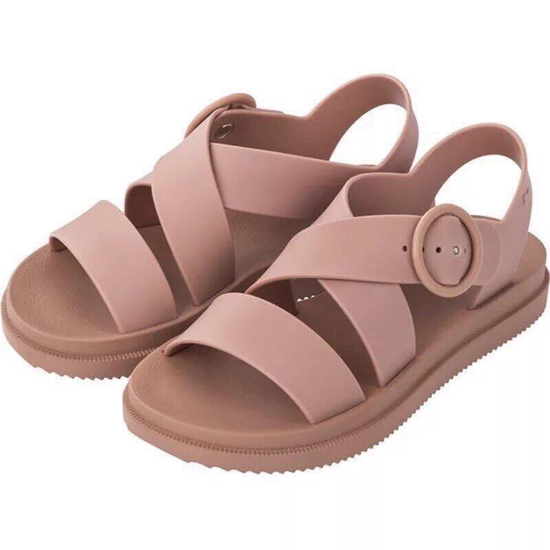 Wedge sandal nữ 2019 mùa hè mới bằng da cao gót dày nền tảng không thấm  nước khóa từ với giày nữ hở ngón - Sandal dép quai hậu nữ | Tàu