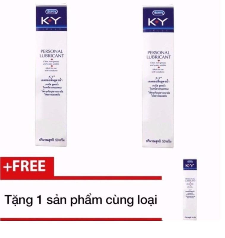 Bộ 2 hộp Gel bôi trơn KY tặng 1 chai cùng loại 50g