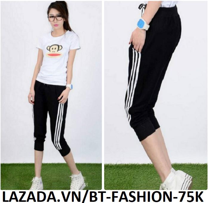 Quần Dài Nữ Thun Phom Rộng Jogger Thể Thao Thời Trang Hàn Quốc - BT Fashion (Lững 3S - 01)
