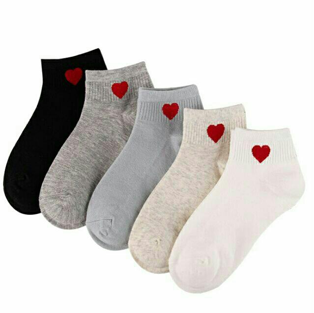 Set 10 đôi tất tim cổ ngắn. - ms.sp001653-bvt
