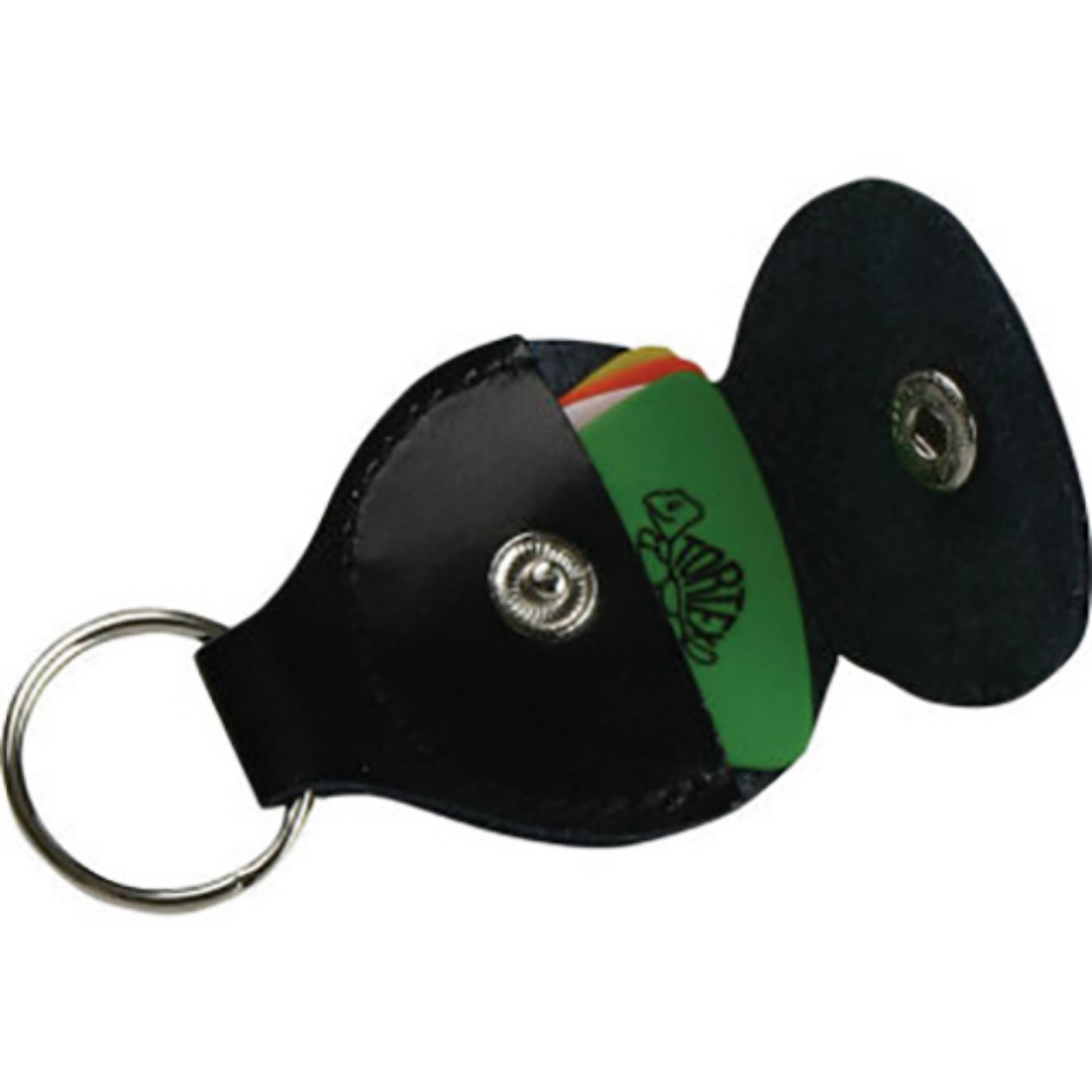 Móc chìa khóa đựng pick guitar màu đen