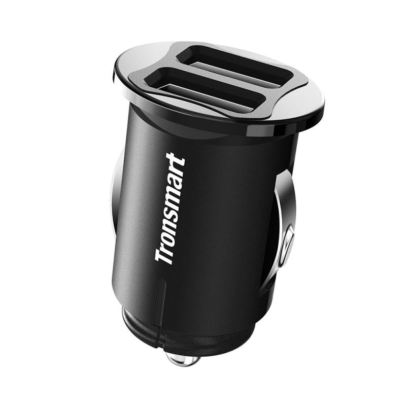 Sạc ô tô siêu nhỏ gọn TRONSMART C24 Mini Car Charger 2 cổng 24w có VoltiQ