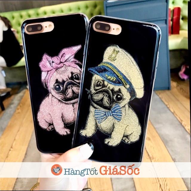 Ốp lưng Chó con kim tuyến cho iPhone 6 Plus/6S Plus