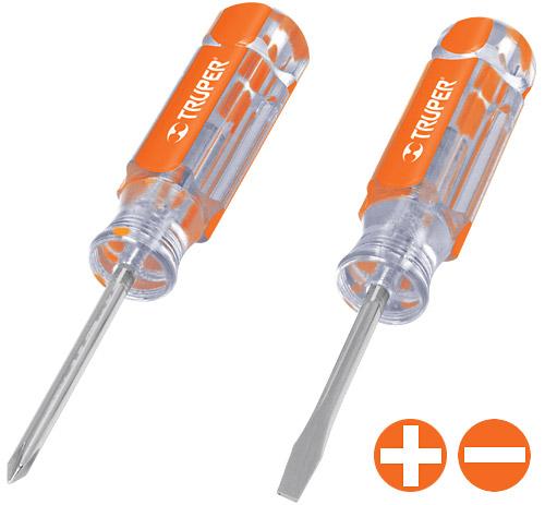 Bộ tuốc nơ vít dẹp và bake 2 cây Truper 14199