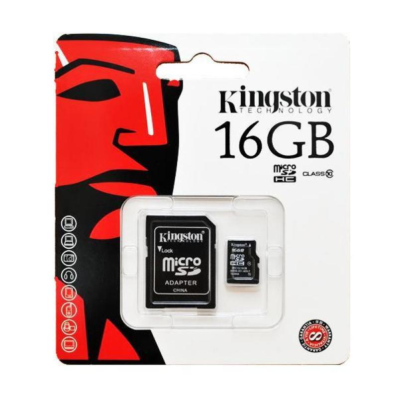 Thẻ nhớ Micro SDHC Kingston Class 10 UHS-I 80MB/s 16GB (Đen) - Hãng phân phối chính thức