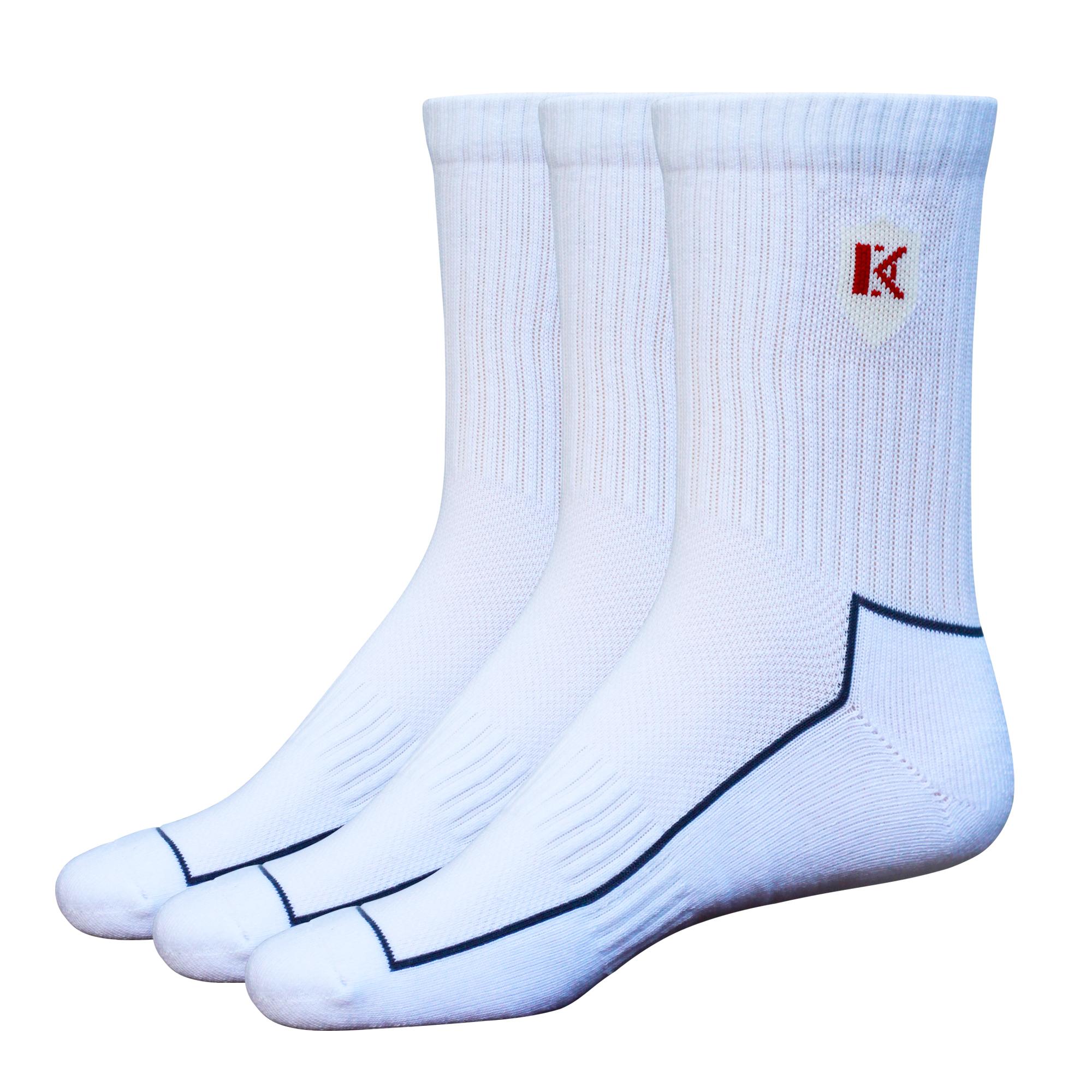 [HCM]Combo 3 đôi tất nam Cotton thể thao màu trắng DonaKein