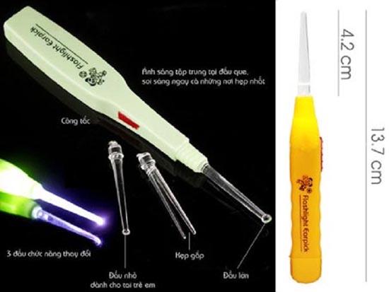 Dụng cụ lấy ráy tai có đèn cao cấp Thumbnail