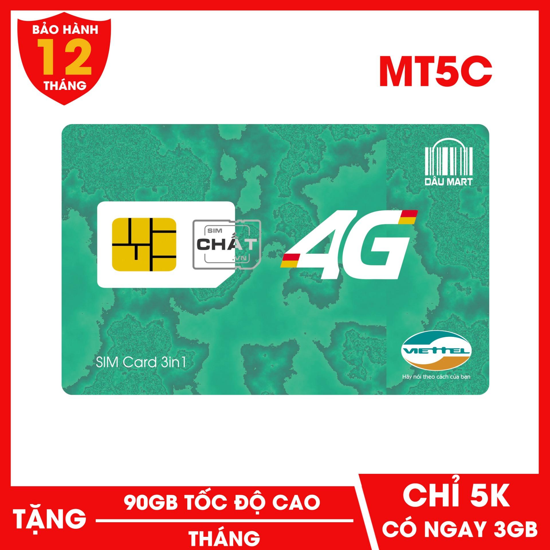 [HCM]SIM 4G Viettel MT5C 90GB/Tháng (5.000đ/3GB)