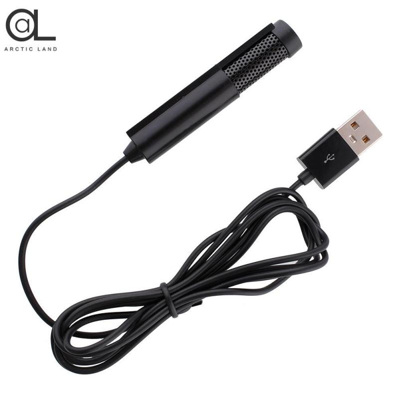 Black Computer Studio USB 2.0 Condenser Microphone SF-555B Audio Portable 1.5M