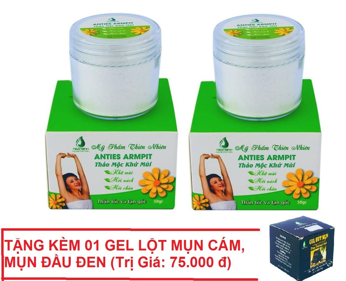 Bộ 4 Hộp Thảo Mộc Trị Hôi Nách Vĩnh Viễn Tận Gốc Tại Nhà + Tặng Kèm 01 Hộp Gel Lột Mụn Cám, Mụn Đầu Đen