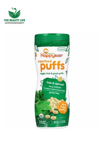 BÁNH ĂN DẶM HỮU CƠ HAPPY BABY SUPERFOODS PUFFS 9M+