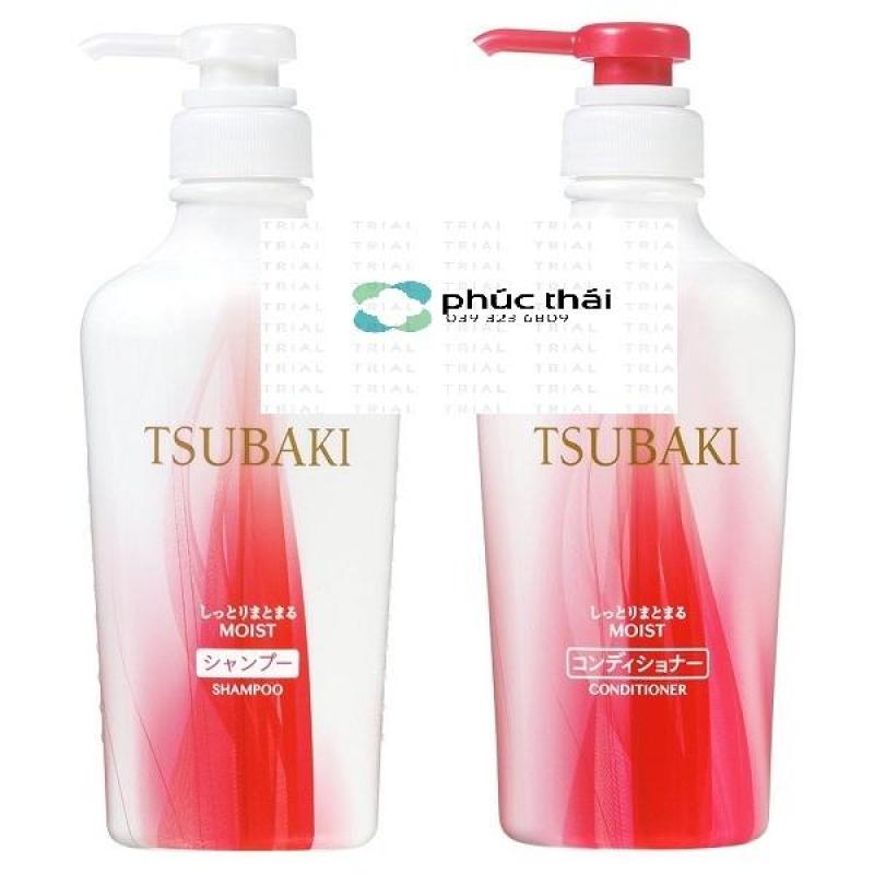 Dầu gội, dầu xả, Tsubaki, Nhật bản dưỡng tóc, phục hồi tóc hư tổn  màu đỏ (mẫu mới 2018 - chai 315ml) - Hàng nhật nội địa giá rẻ