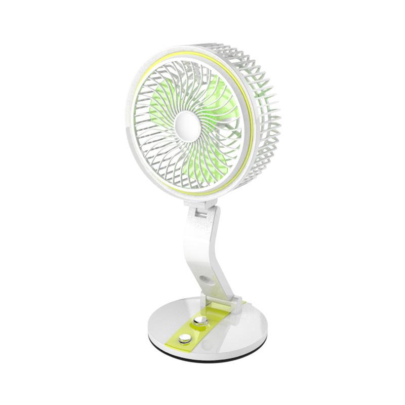 Quạt tích điện gấp gọn folding fan lr-2018 có đèn led