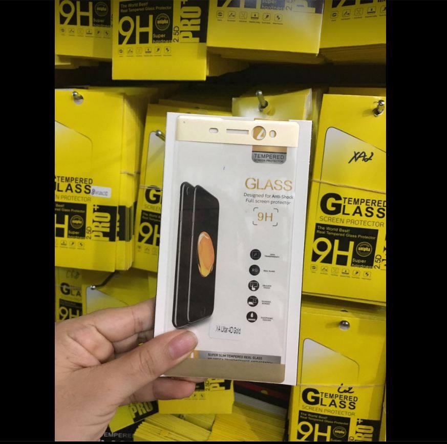 Kính cường lực Full màn 4D cho Sony Xperia XA Ultra Tặng ốp dẻo silicoin cao cấp