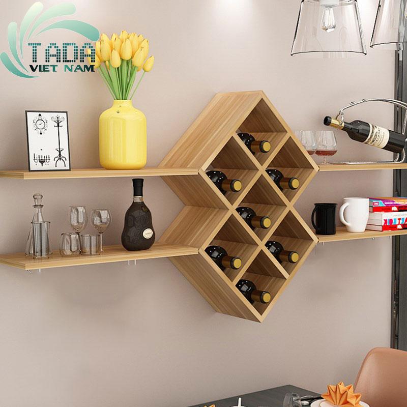 Kệ đựng rượu treo tường -td1138