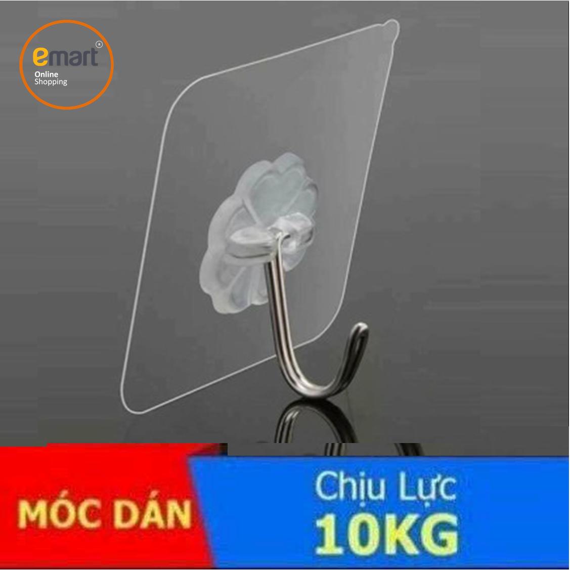 (Xem video) Bộ 3 móc treo (LOẠI TO 6cm) dán tường đa năng chịu lực 10Kg siêu bền chắc chắn