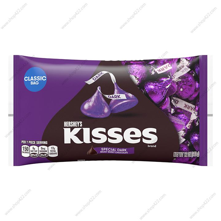 Kẹo Chocolate Hersheys Kisses Special Dark 340g