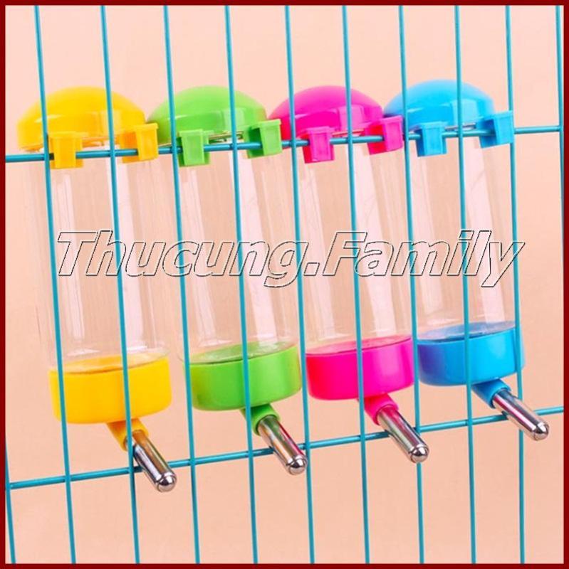 Combo 2 bình nước treo chuồng, Bình bi lăn cài lồng cho Chó- Mèo. 400ml