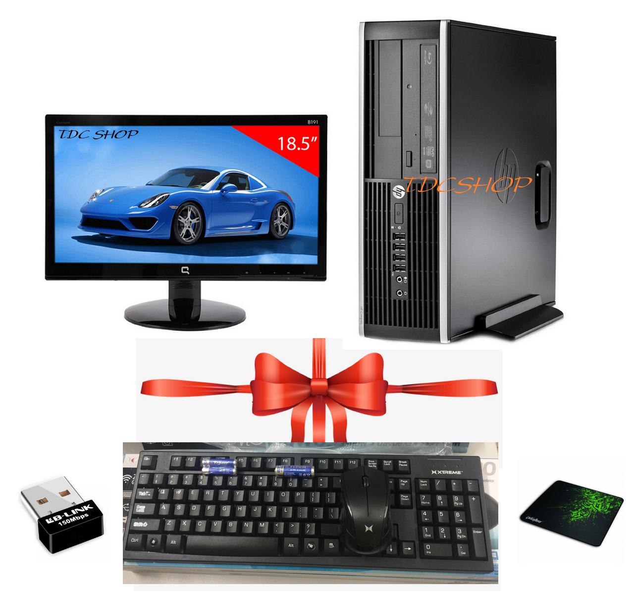 [Trả góp 0%]Bộ máy tính để bàn Hp 6200 Chip G620 Ram 4gb ổ cứng 500gb Màn hình HP 18.5 inch + Tặng combo bàn phím chuột không dây Bảo hành 36 tháng - Hàng Nhập Khẩu.