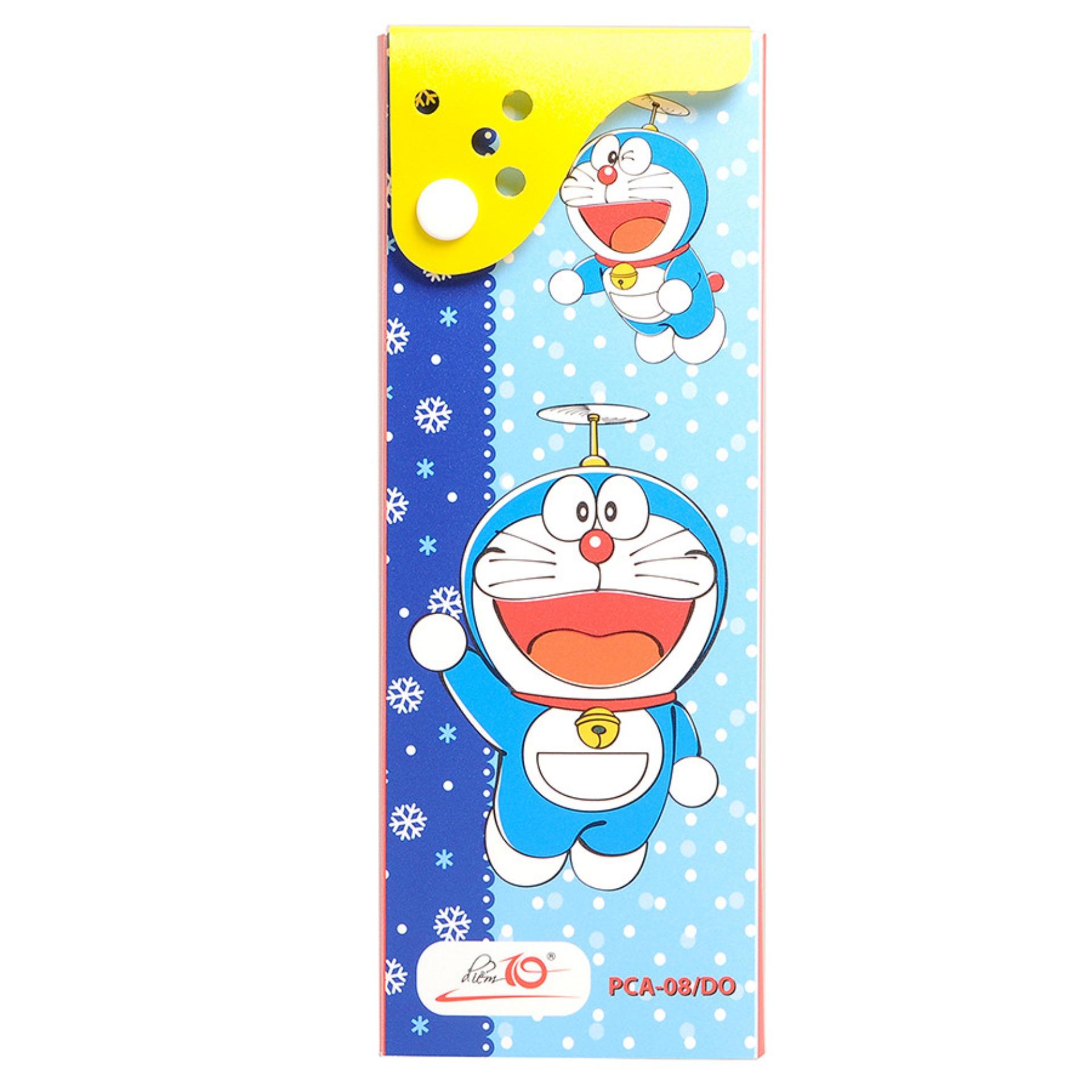 [HCM]BỘ 2 CÁI HỘP BÚT THIÊN LONG DOREMON PCA-08