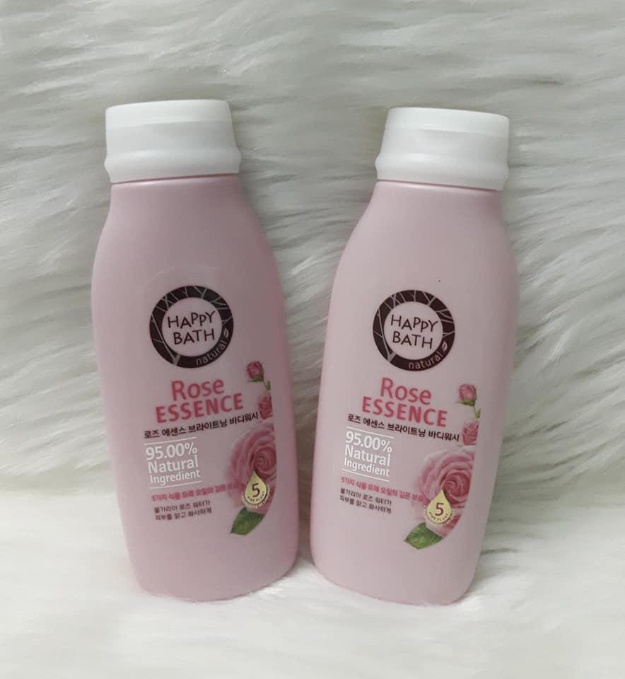 Sữa tắm tinh chất hương hoa hồng Happy Bath Rose Essence 200g