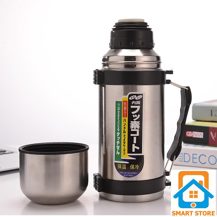 Bình giữ nhiệt inox cao cấp có quai 500ml / Bình nước thể thao/ Phích giữ nhiệt
