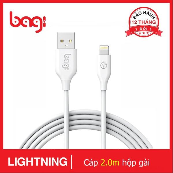 Cáp sạc lightning iphone bagi dài 1.5m ia150 dành cho iphone 5 5s 6 6s 7 7s 8 8s x 11, ipad ipod