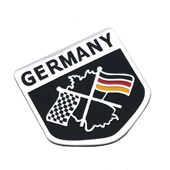 RẺ VÔ ĐỊCH Logo biểu tượng lá cờ nước Đức (02) dán trang trí xe