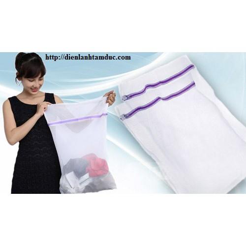 Combo 10 túi lưới giặt quần áo cỡ lớn 50x60cm