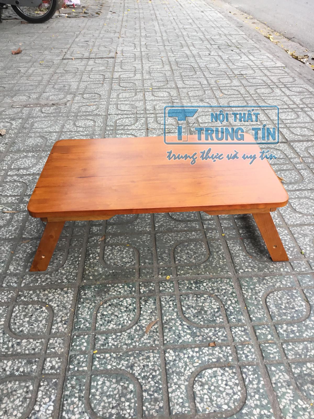 bàn xếp gỗ cao su 40*60