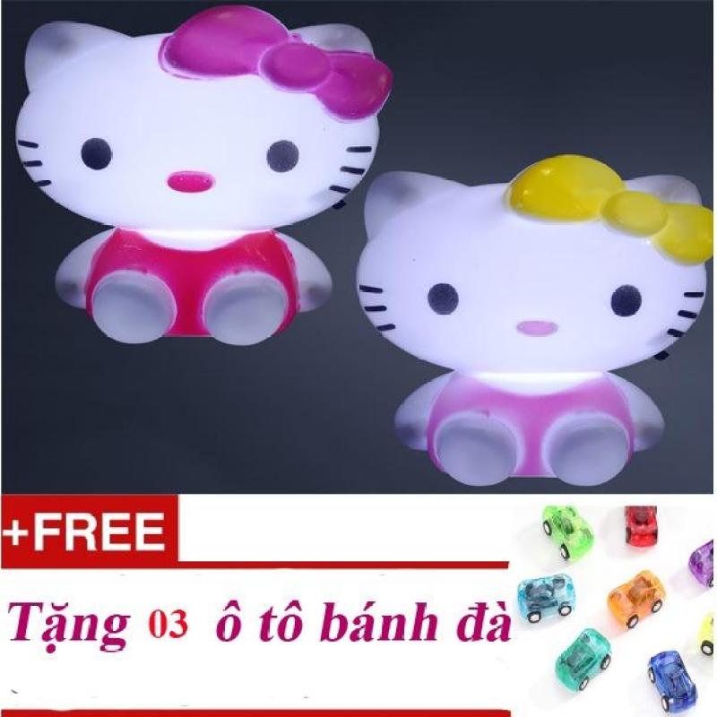 Bảng giá Combo 3 Đèn ngủ Led ánh sáng trắng hình chú mèo phổ biến nhất thị trường + Tặng 03 ô tô bánh đà cho bé yêu