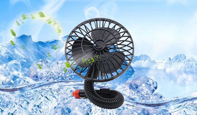 Quạt ô tô mini 12V 1